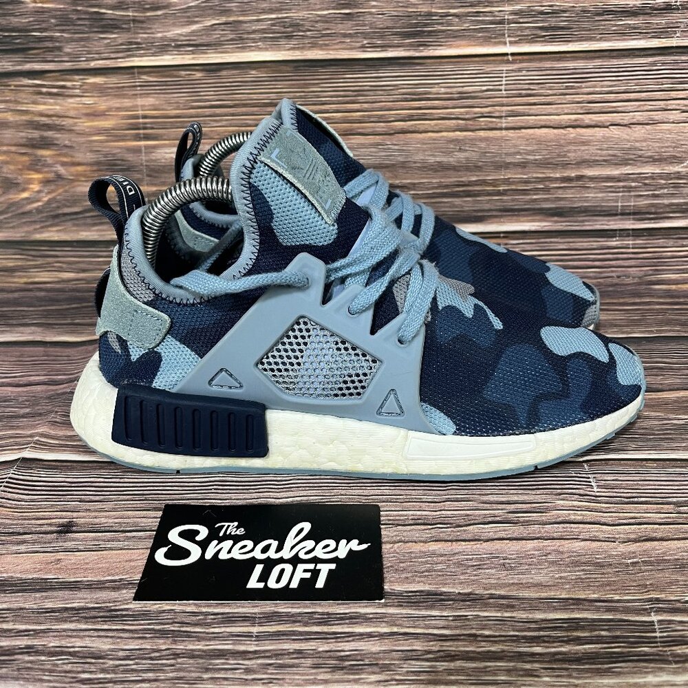 Adidas NMD‎ XR1 Women's Blue Duck Camo Athletic Shoes